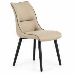 CHAISE CONTEMPORAINE DE SALLE À MANGER COSSUE LÉA MICROFIBRE