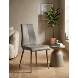 CHAISE CONTEMPORAINE DE SALLE À MANGER MIMI MICROFIBRE