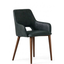 PETIT FAUTEUIL CARRÉ EN MICROFIBRE LYDIA