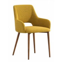 PETIT FAUTEUIL CARRÉ EN TISSU LYDIA