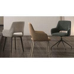PETIT FAUTEUIL CARRÉ EN TISSU LYDIA