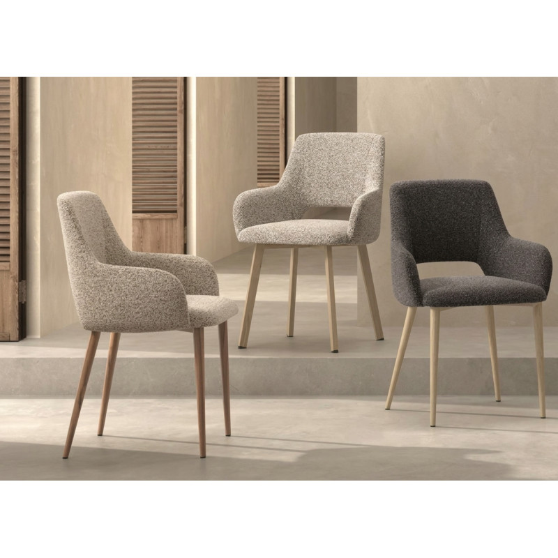 PETIT FAUTEUIL CARRÉ EN TISSU LYDIA