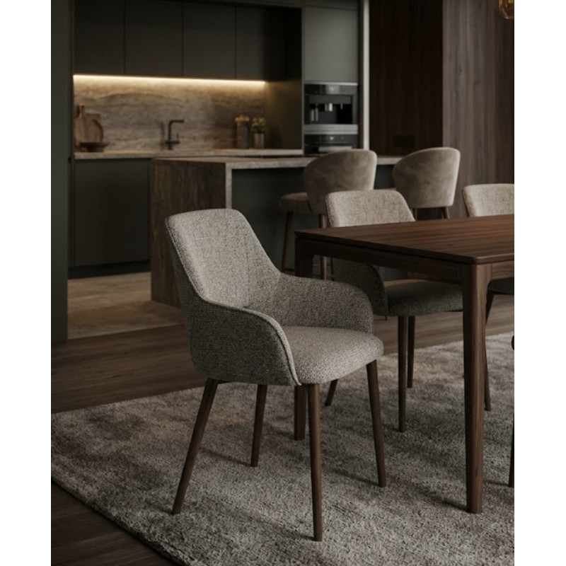 PETIT FAUTEUIL CARRÉ EN TISSU LYDIA