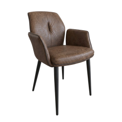 FAUTEUIL DE SALLE À MANGER EN MICROFIBRE LANSA