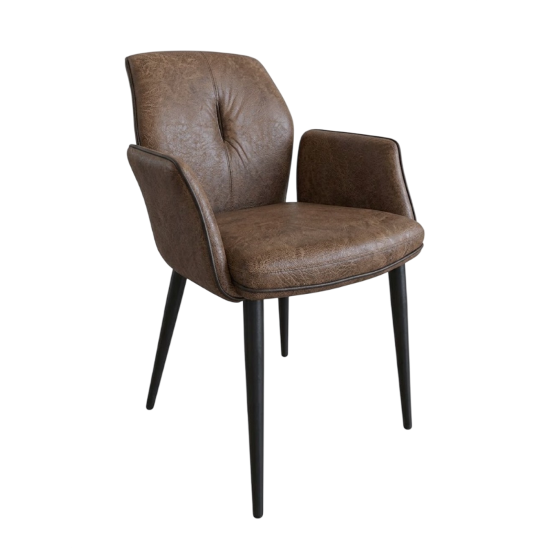 FAUTEUIL DE SALLE À MANGER EN MICROFIBRE LANSA