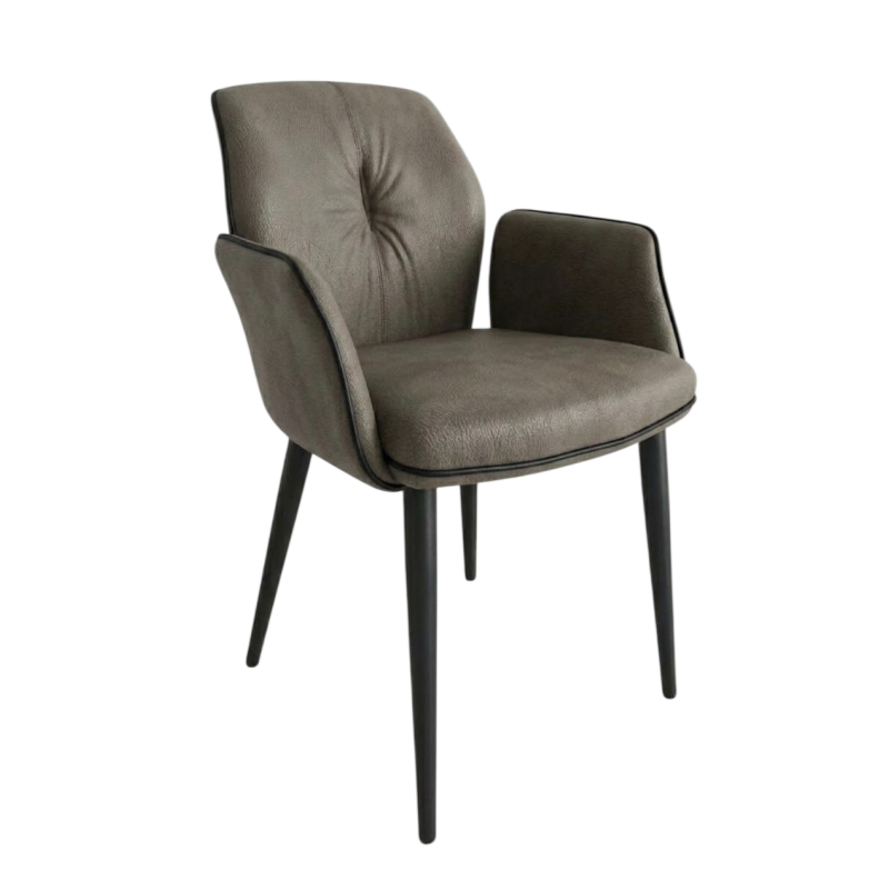 FAUTEUIL DE SALLE À MANGER EN MICROFIBRE LANSA