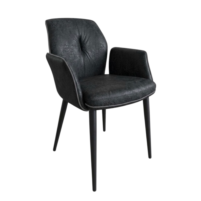 FAUTEUIL DE SALLE À MANGER EN MICROFIBRE LANSA