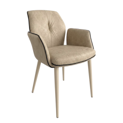 FAUTEUIL DE SALLE À MANGER EN MICROFIBRE LANSA