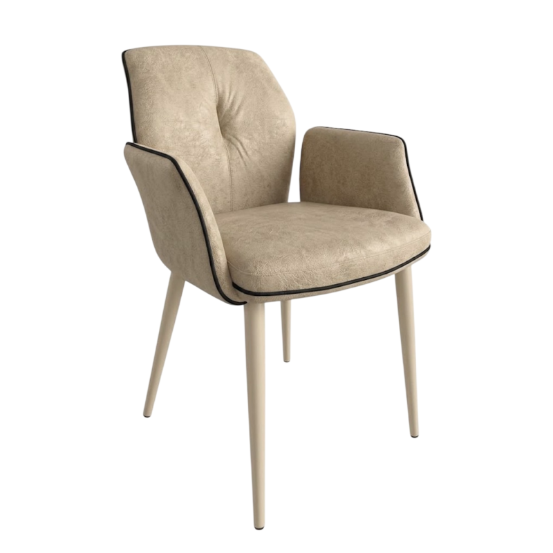 FAUTEUIL DE SALLE À MANGER EN MICROFIBRE LANSA
