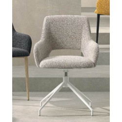 Fauteuil de Bureau LYDIA Pivotant en Tissu - Le Chaisier