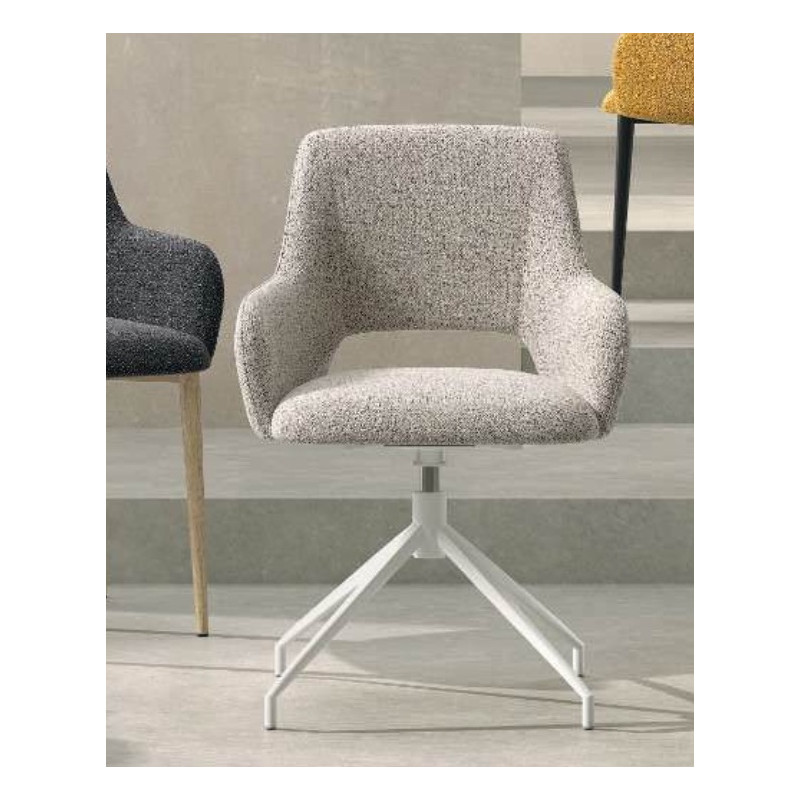 Fauteuil de Bureau LYDIA Pivotant en Tissu - Le Chaisier