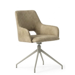 FAUTEUIL DE BUREAU LYDIA PIVOTANT EN MICROFIBRE