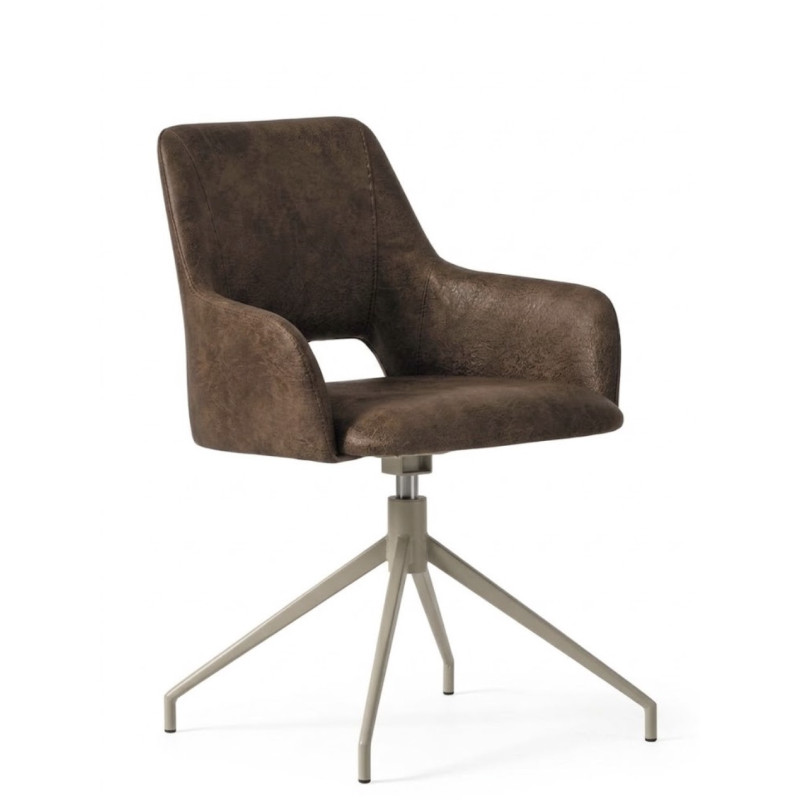 FAUTEUIL DE BUREAU LYDIA PIVOTANT EN MICROFIBRE