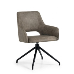 FAUTEUIL DE BUREAU LYDIA PIVOTANT EN MICROFIBRE