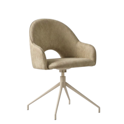 FAUTEUIL ROSIE EN MICROFIBRE PIVOTANT