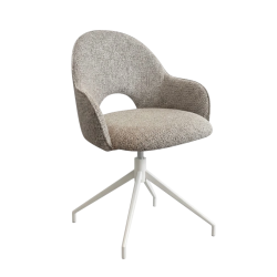 FAUTEUIL ROSIE EN TISSU PIVOTANT