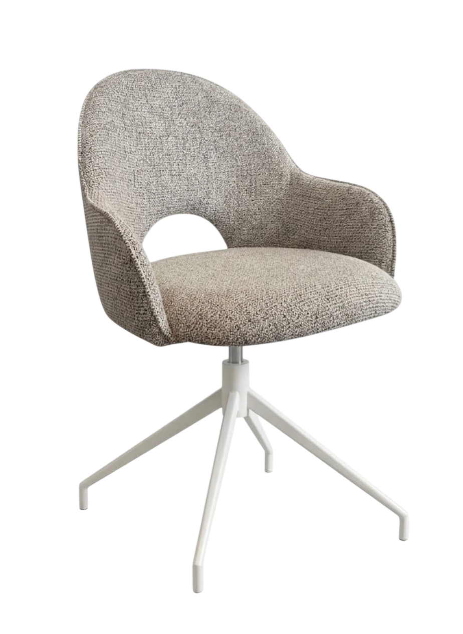 FAUTEUIL ROSIE EN TISSU PIVOTANT
