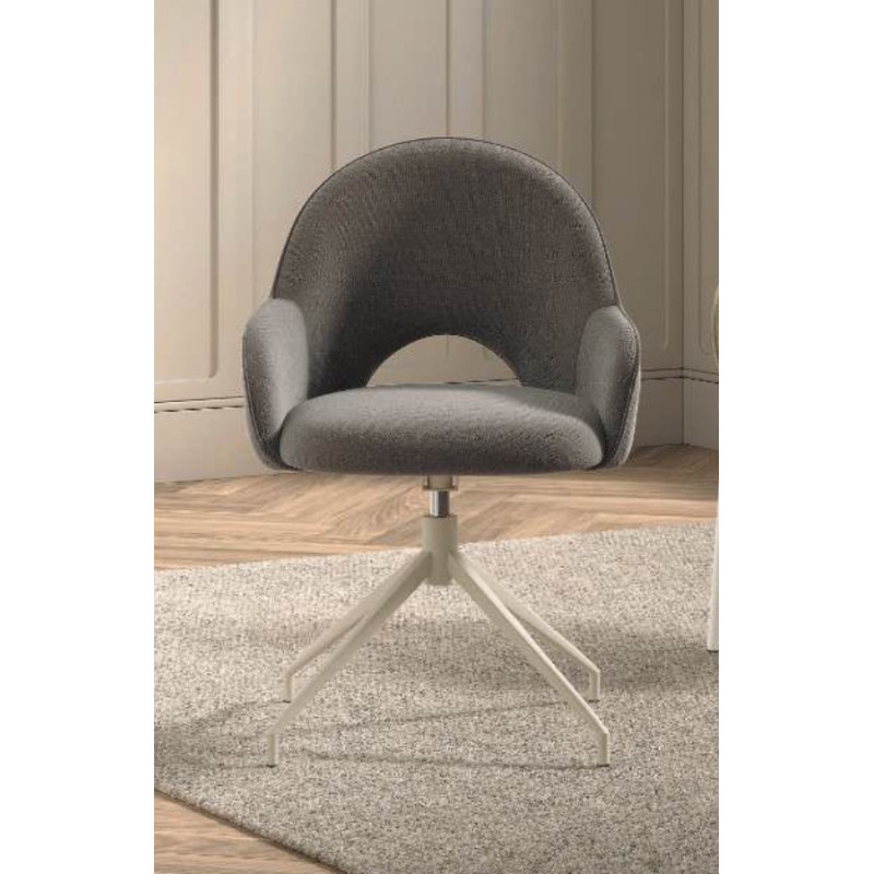 FAUTEUIL ROSIE EN TISSU PIVOTANT