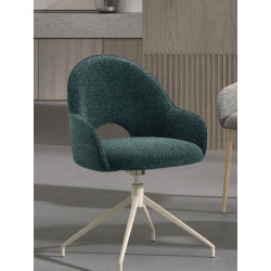 FAUTEUIL ROSIE EN TISSU PIVOTANT