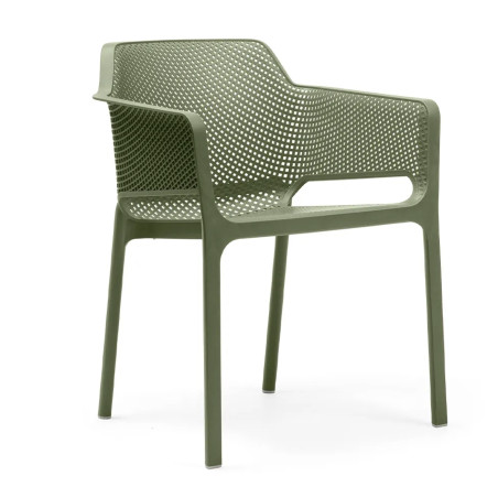 FAUTEUIL DE TERRASSE EMPILABLE EN POLYPROPYLÈNE NET