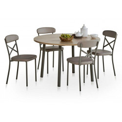 TABLE RONDE AVEC ALLONGE LUSTRA HT 75