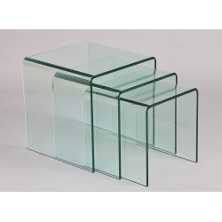 TABLES GIGOGNES VERRE