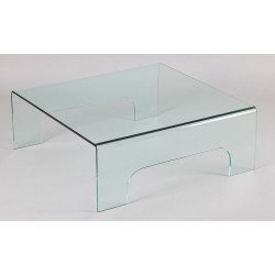 TABLE BASSE CARRE EN VERRE