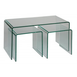LOT DE 3 TABLES BASSES