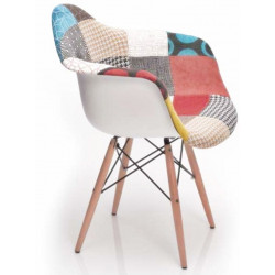 FAUTEUIL SCANDINAVE MULTICOLORE