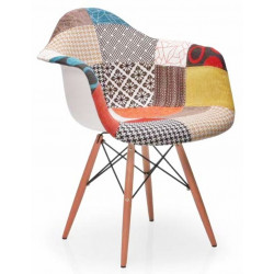 FAUTEUIL MULTICOLORE PATCHWORK