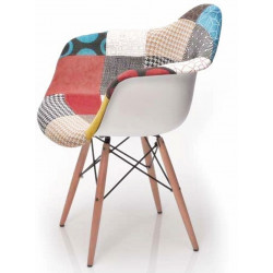 FAUTEUIL PATCHWORK SCANDINAVE
