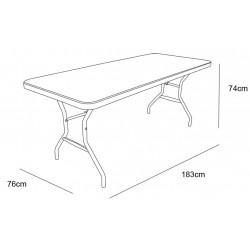 TABLE PLIANTE DE COLLECTIVITE 80241